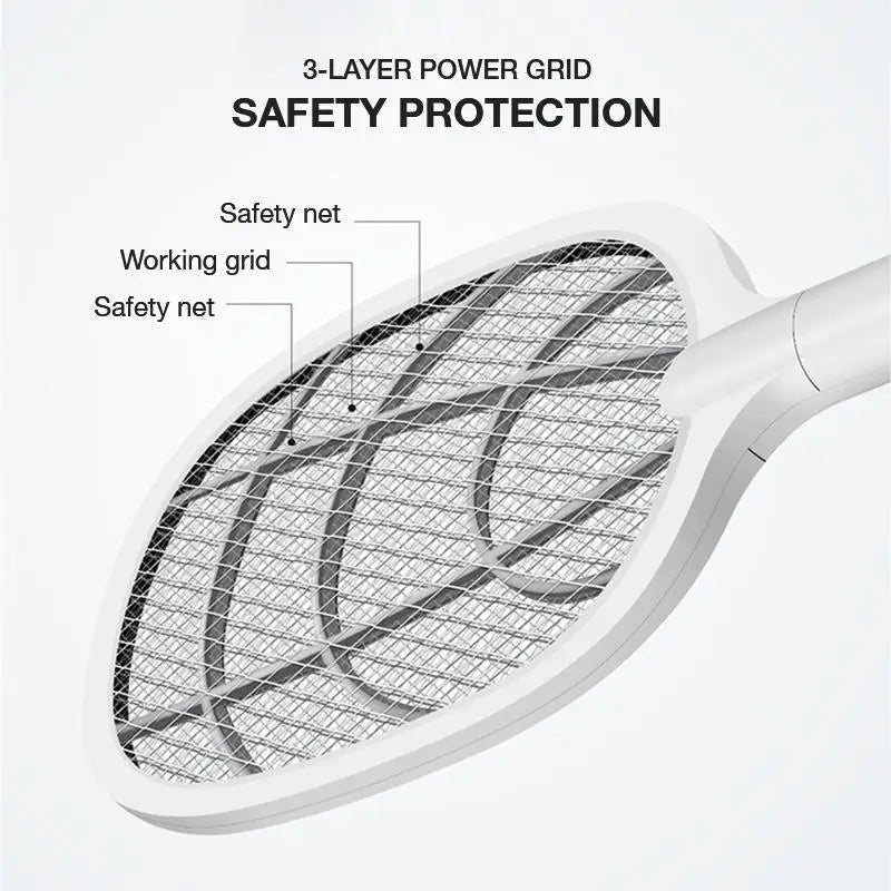 USB Electric Shock Mosquito Handheld Fly Swatter