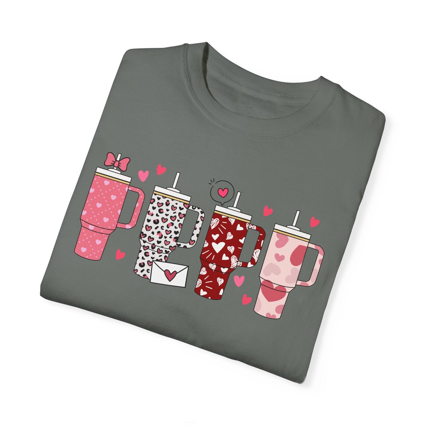 Valentines Tumbler Unisex Garment-Dyed T-shirt