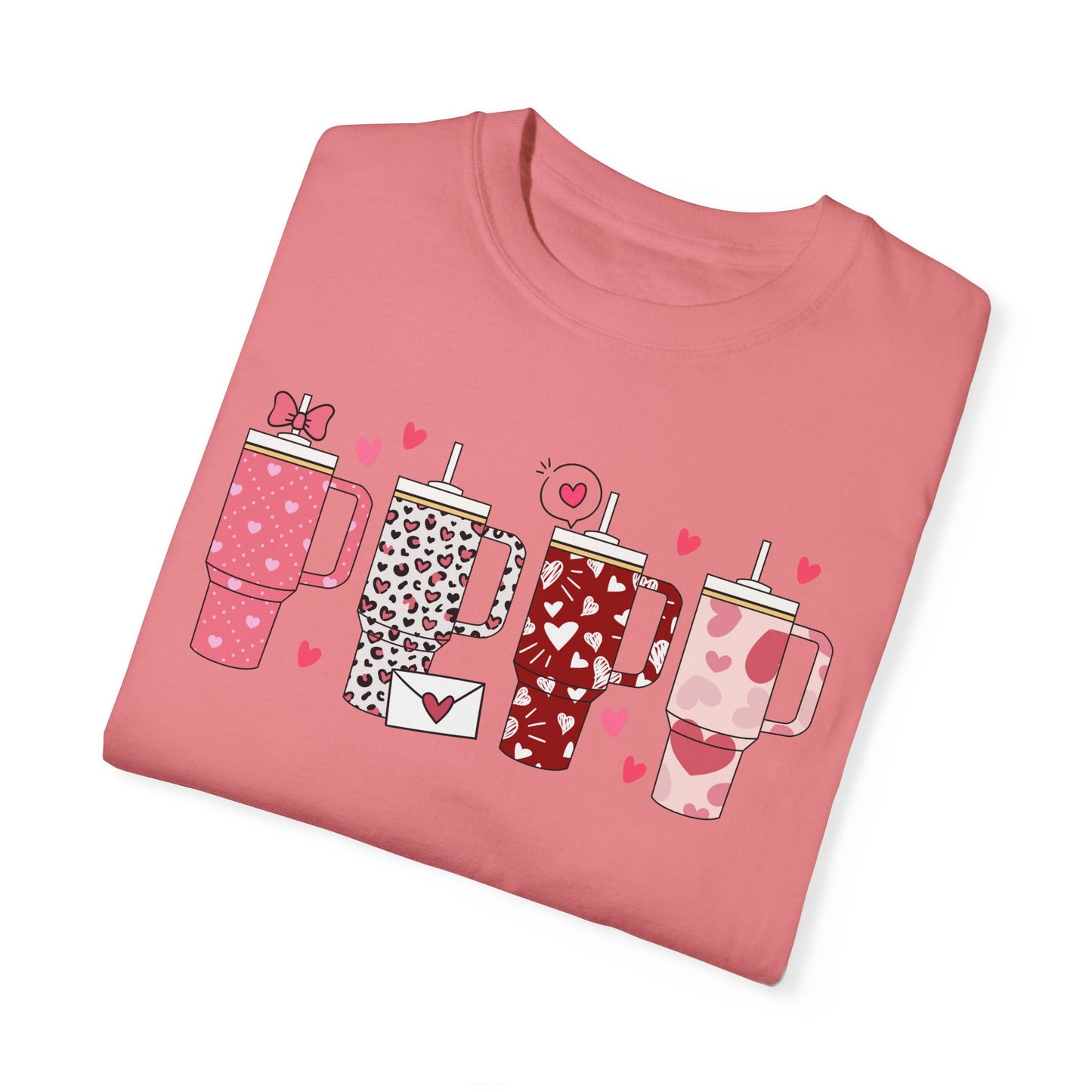 Valentines Tumbler Unisex Garment-Dyed T-shirt