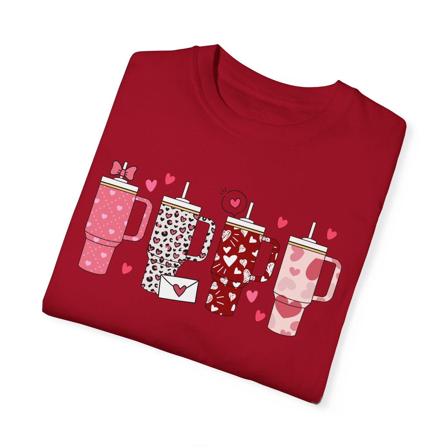 Valentines Tumbler Unisex Garment-Dyed T-shirt