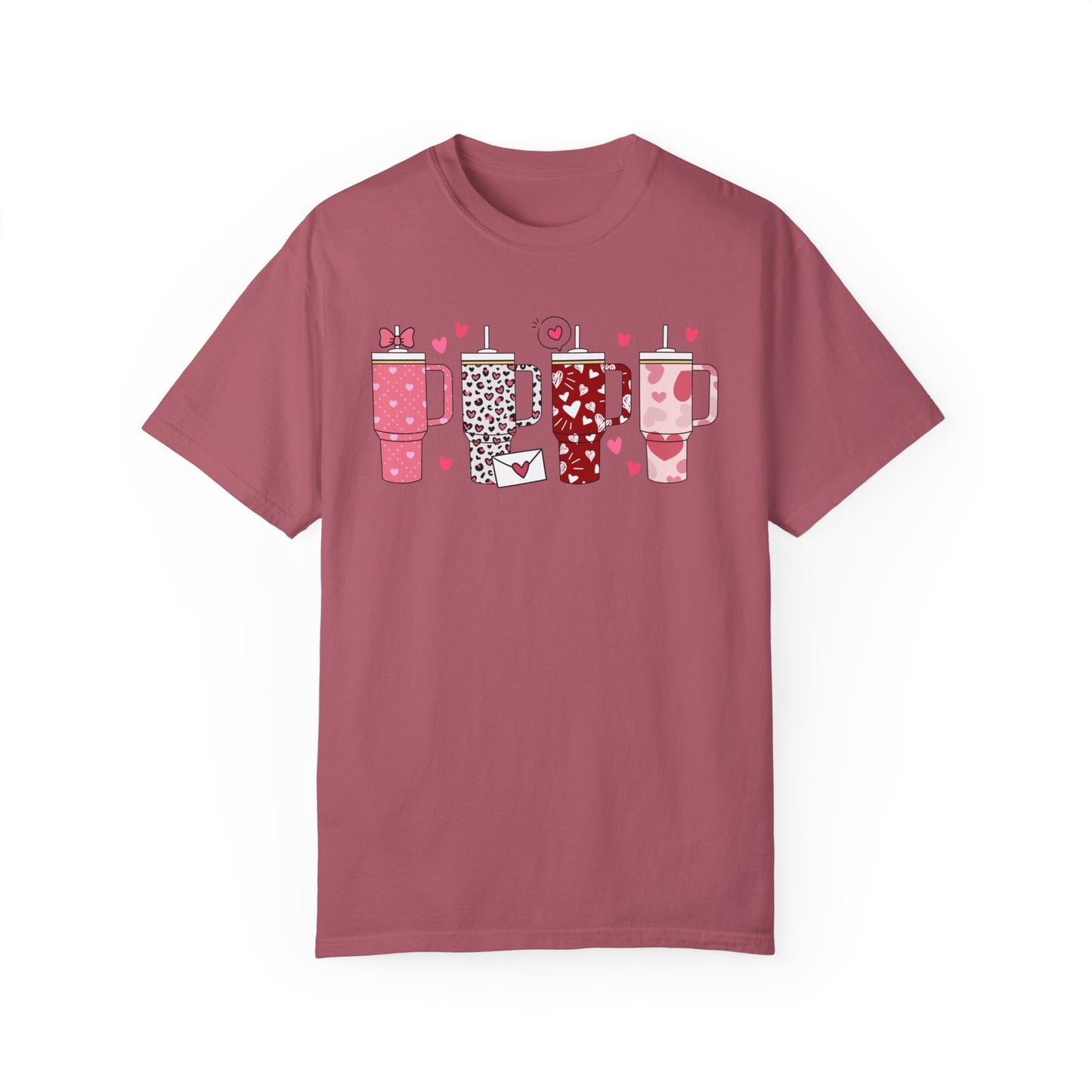 Valentines Tumbler Unisex Garment-Dyed T-shirt