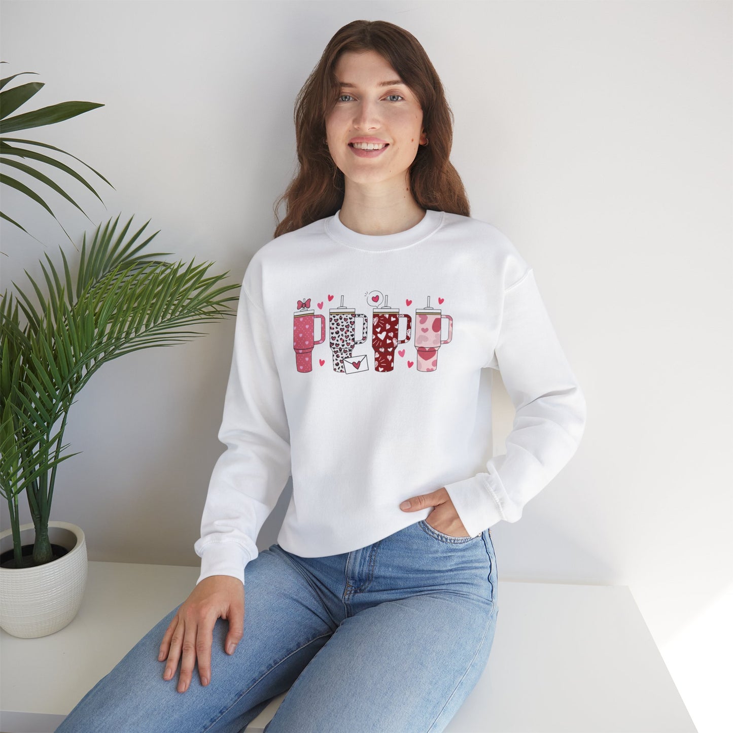 Valentine Tumbler Unisex Heavy Blend™ Crewneck Sweatshirt