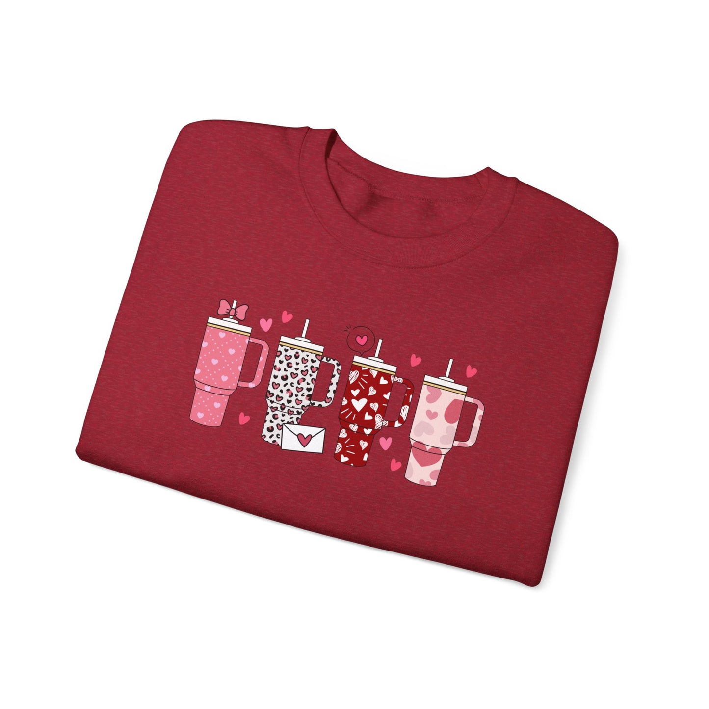 Valentine Tumbler Unisex Heavy Blend™ Crewneck Sweatshirt