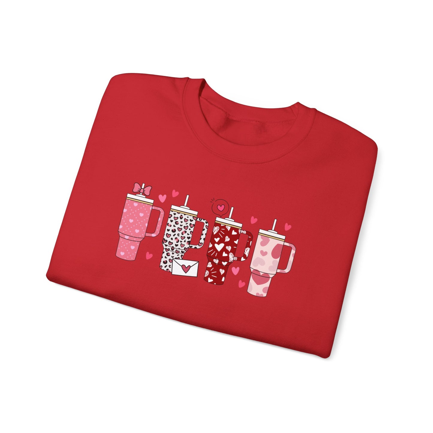 Valentine Tumbler Unisex Heavy Blend™ Crewneck Sweatshirt