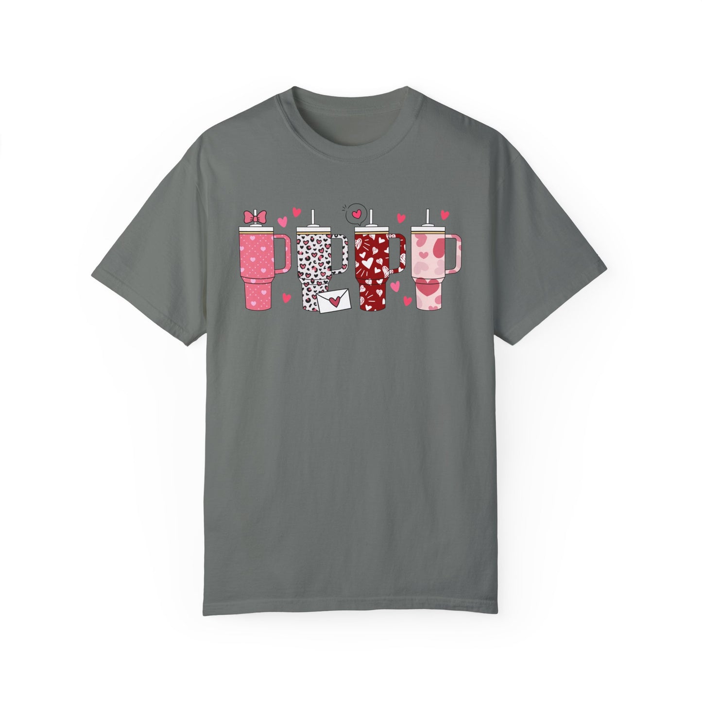 Valentines Tumbler Unisex Garment-Dyed T-shirt