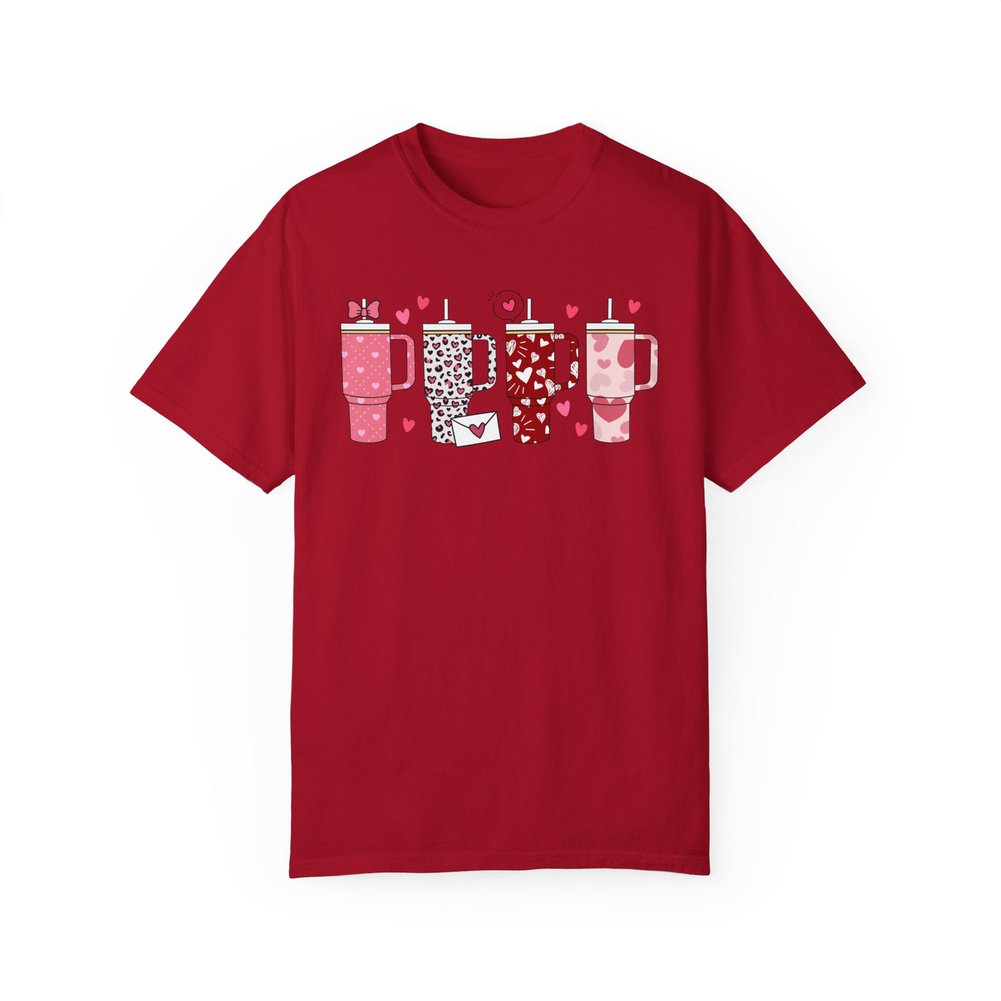 Valentines Tumbler Unisex Garment-Dyed T-shirt