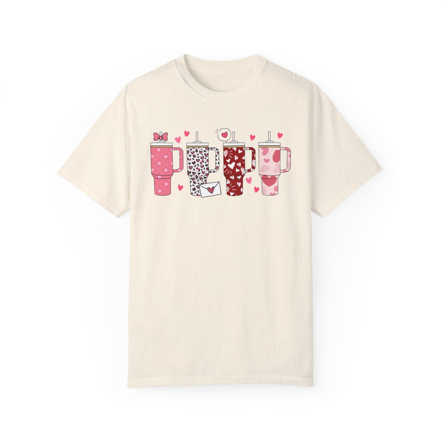 Valentines Tumbler Unisex Garment-Dyed T-shirt