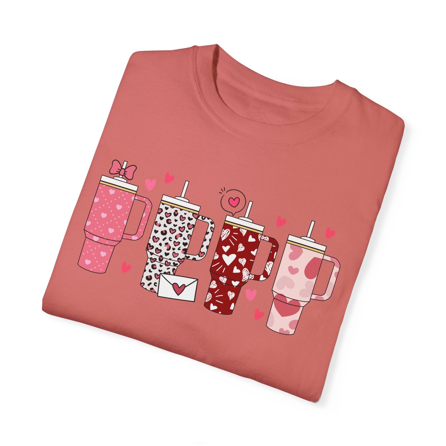 Valentines Tumbler Unisex Garment-Dyed T-shirt