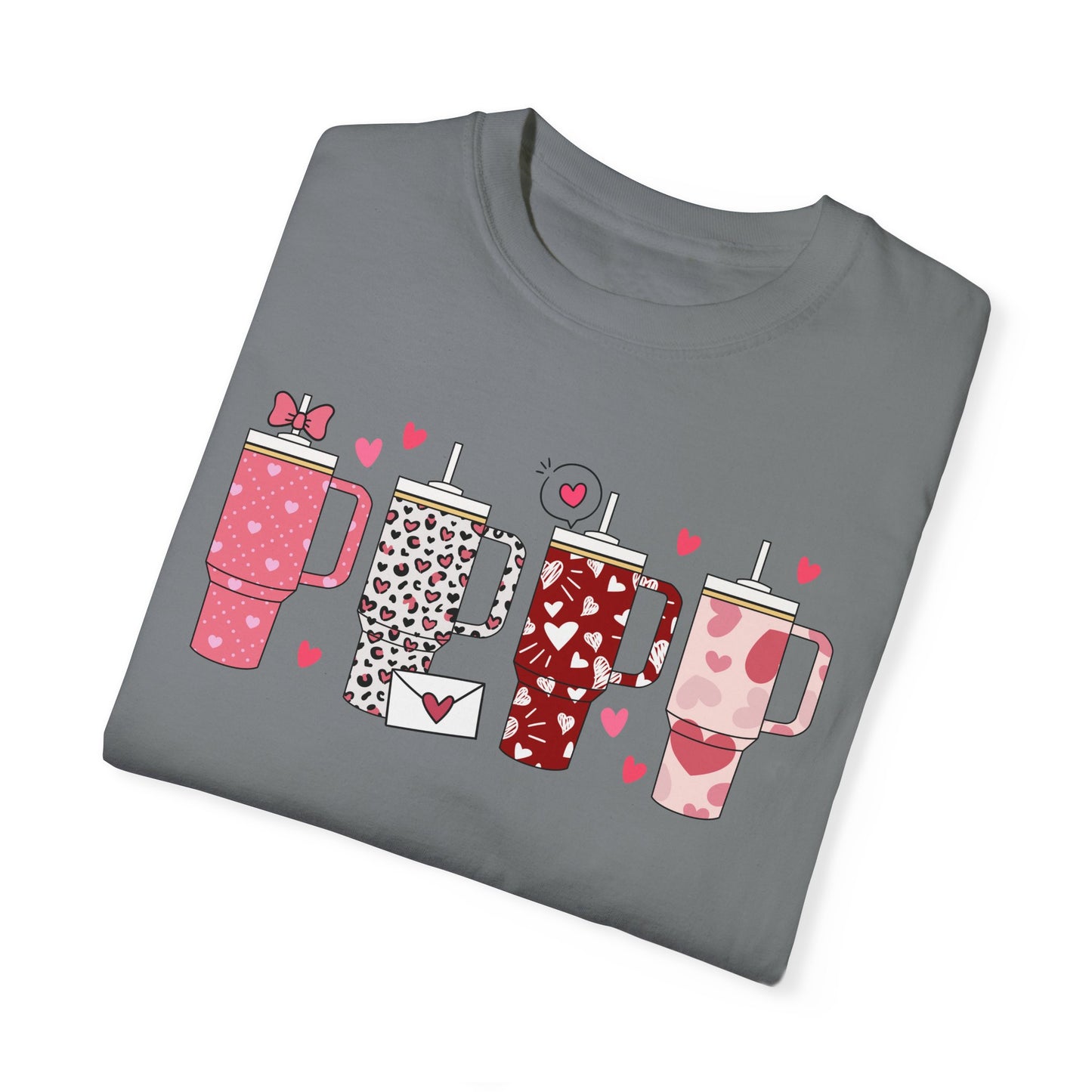 Valentines Tumbler Unisex Garment-Dyed T-shirt