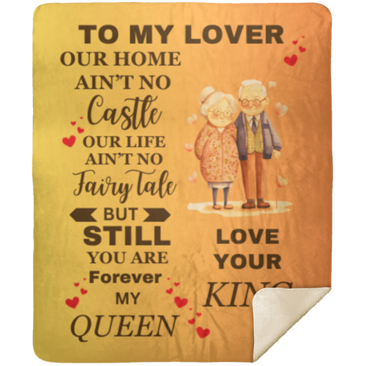 My Lover Queen Soulmate Premium Sherpa Blanket 50x60