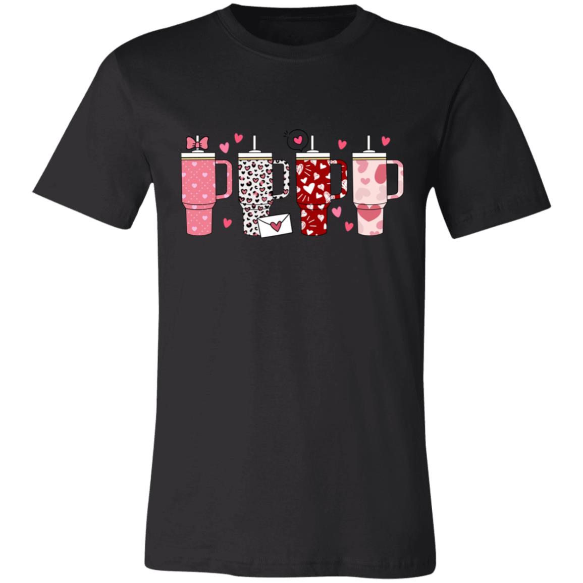 Valentines Coffee Tumbler 3001C Unisex Jersey Short-Sleeve T-Shirt