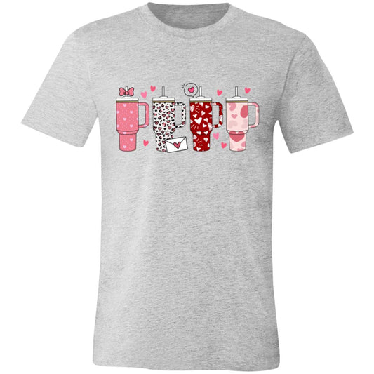 Valentines Coffee Tumbler 3001C Unisex Jersey Short-Sleeve T-Shirt