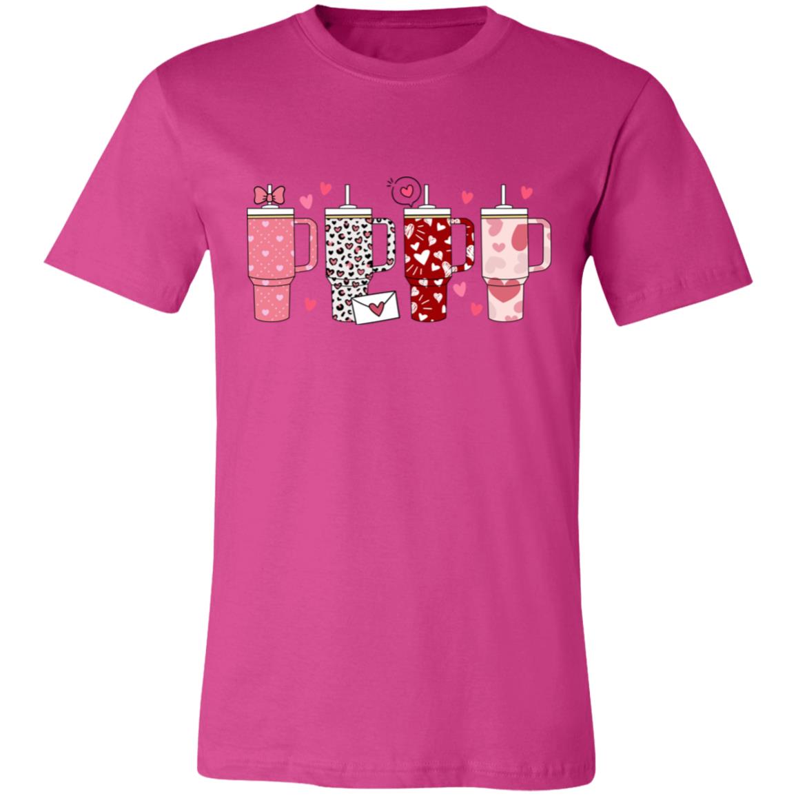 Valentines Coffee Tumbler 3001C Unisex Jersey Short-Sleeve T-Shirt