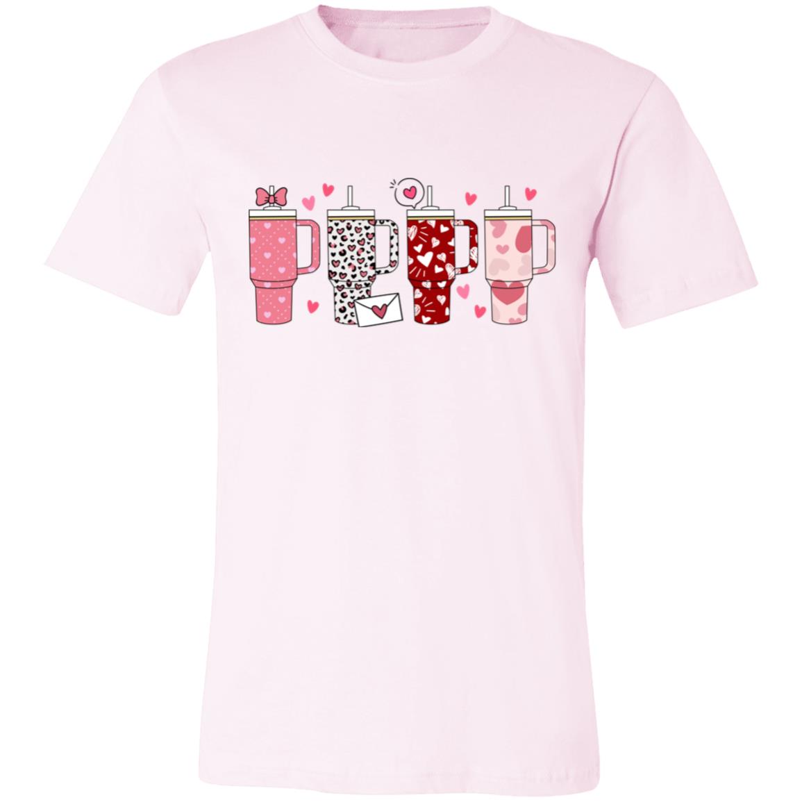 Valentines Coffee Tumbler 3001C Unisex Jersey Short-Sleeve T-Shirt