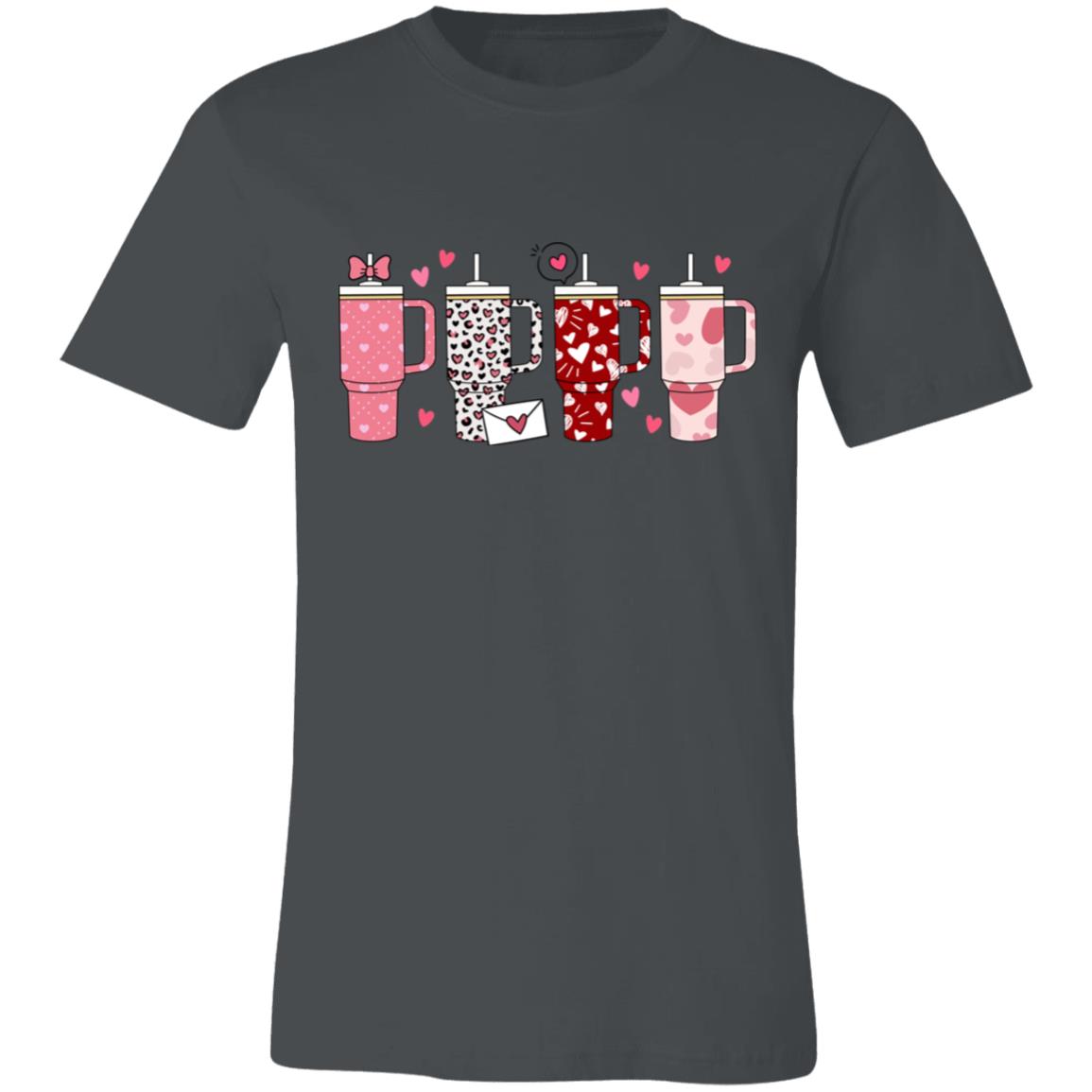 Valentines Coffee Tumbler 3001C Unisex Jersey Short-Sleeve T-Shirt